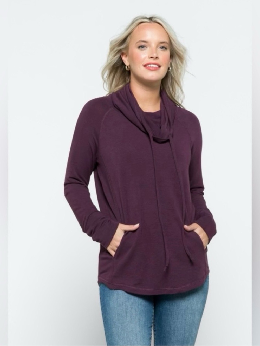 Pink Clover Shenaya Knit Top // Purple // XXL